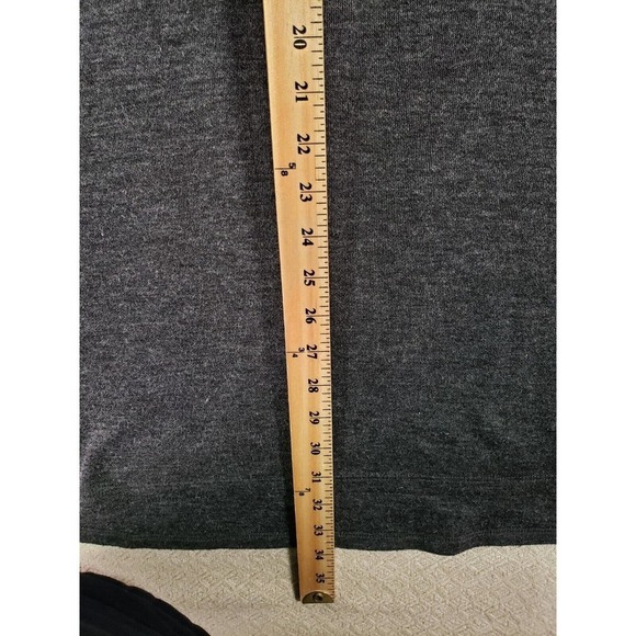 Leith Sweater Womens Large Long Sleeve Turtleneck Polyester Blend Gray Long Knit - Picture 5 of 14